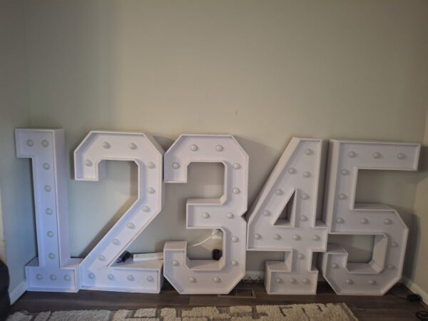 Light-Up 4ft Number Marquee - Image 2