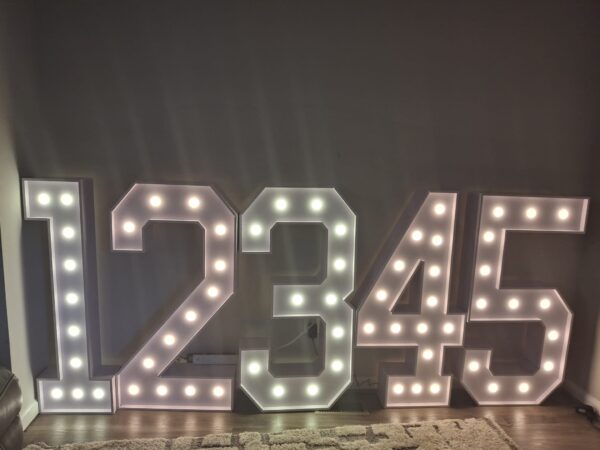 Light-Up 4ft Number Marquee - Image 3